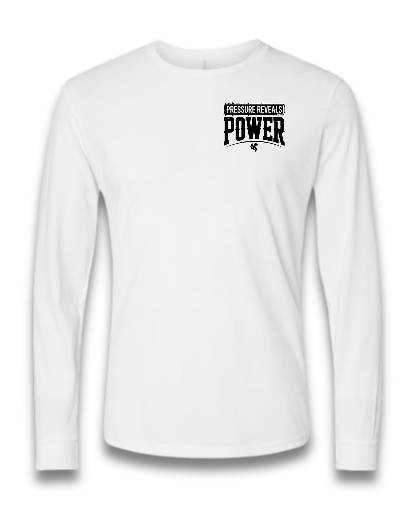 PRESSURE REVEALS POWER (LONG SLEEVE) (White)