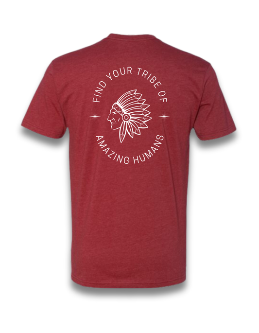 FIND YOUR TRIBE OF AMAZING HUMANS (CARDINAL RED)
