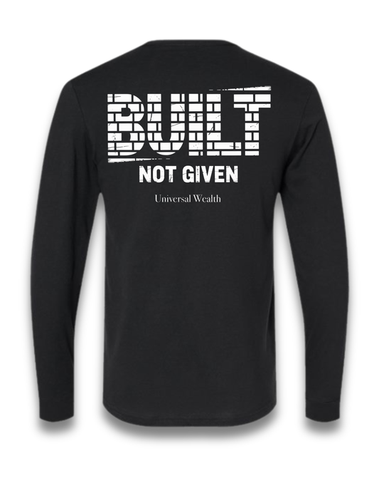 BUILT NOT GIVEN (LONG SLEEVE) (Black)