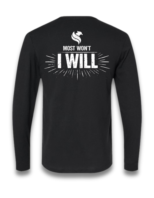 MOST WON'T, I WILL (LONG SLEEVE) (Black)
