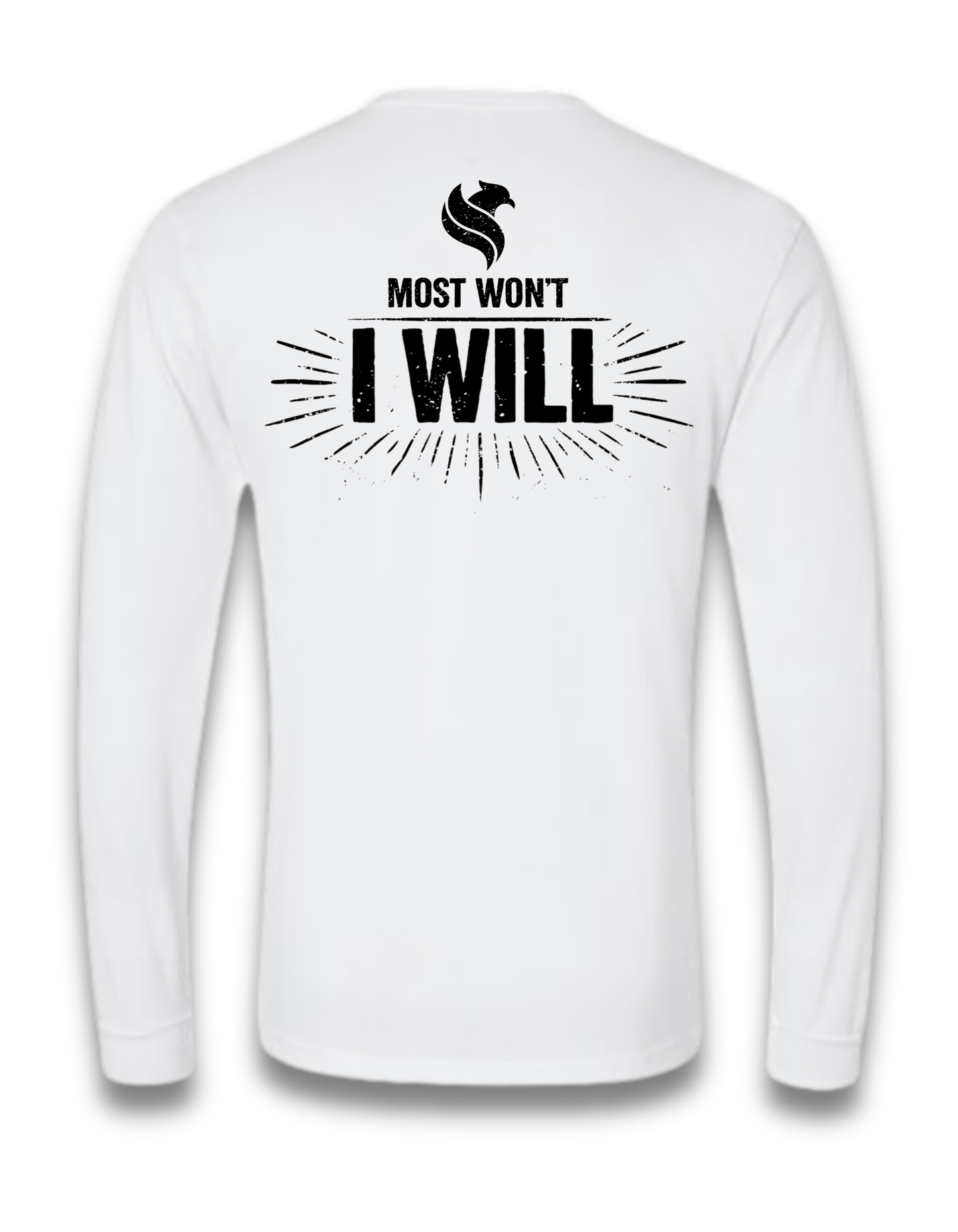 MOST WON'T, I WILL (LONG SLEEVE) (White)