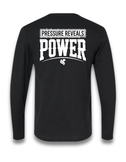 PRESSURE REVEALS POWER (LONG SLEEVE) (Black)