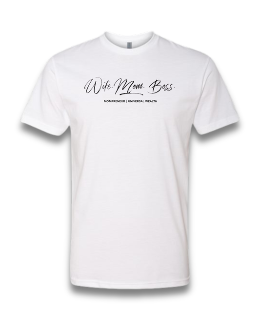 WIFE. MOM. BOSS. (WHITE)