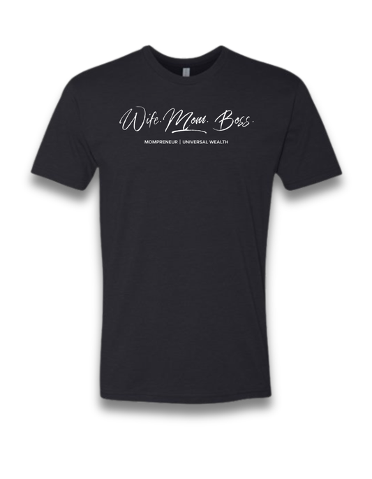 WIFE. MOM. BOSS. (BLACK)