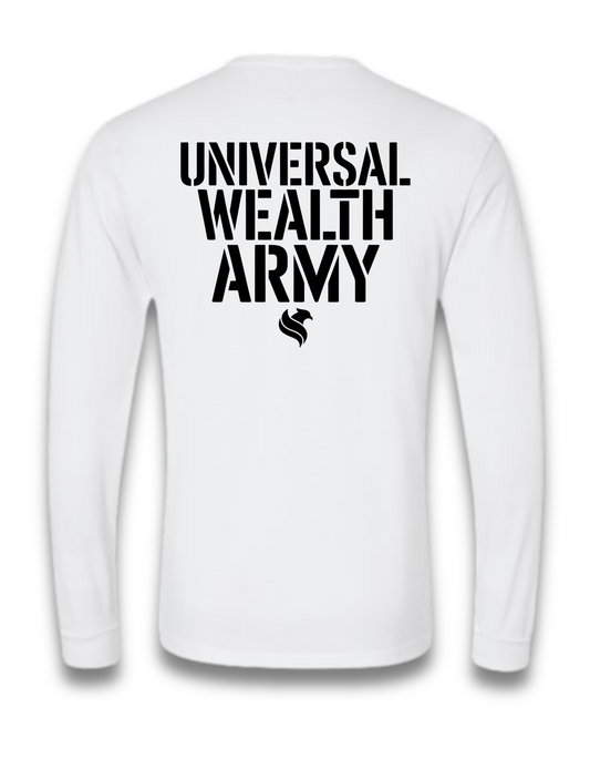 UNIVERSAL WEALTH ARMY (LONG SLEEVE) (White)