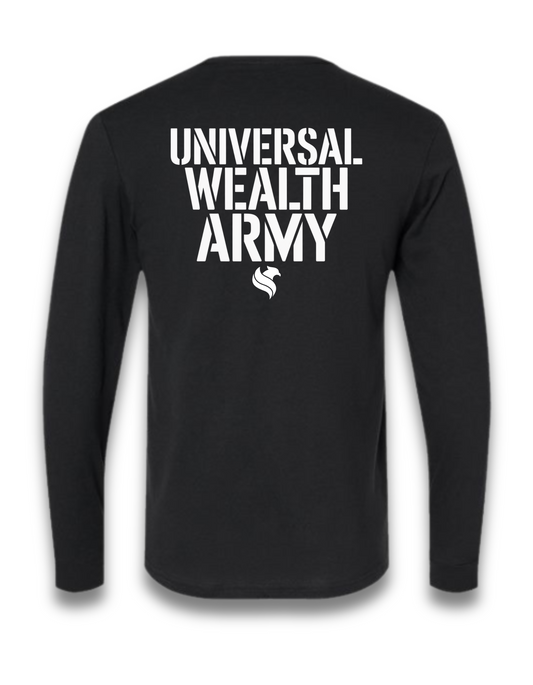 UNIVERSAL WEALTH ARMY (LONG SLEEVE) (Black)