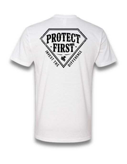 PROTECT FIRST-INVEST THE DIFFERENCE (WHITE)